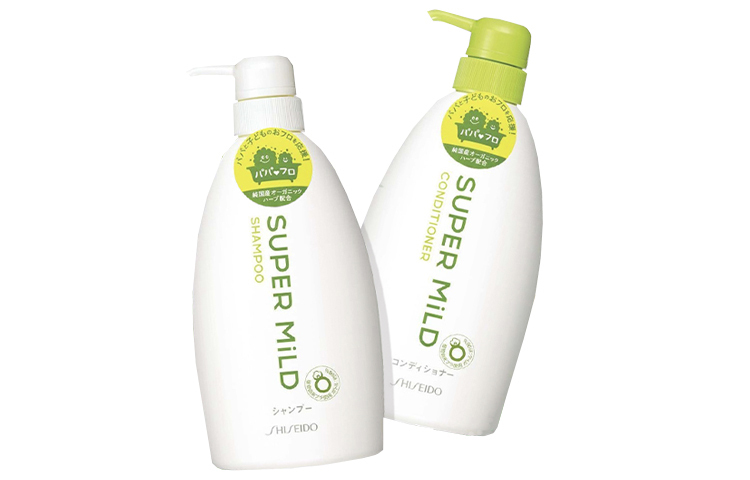 Super Mild Shiseido Green Meadow аромат, набор шампуня и кондиционера глубокой очистки большой емкости 600мл*2 — фото 2
