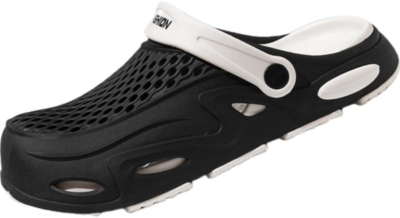 

Мужские летние туфли, повседневные удобные сандалии с нескользящей подошвой, дышащие и легкие Clolinde, черный