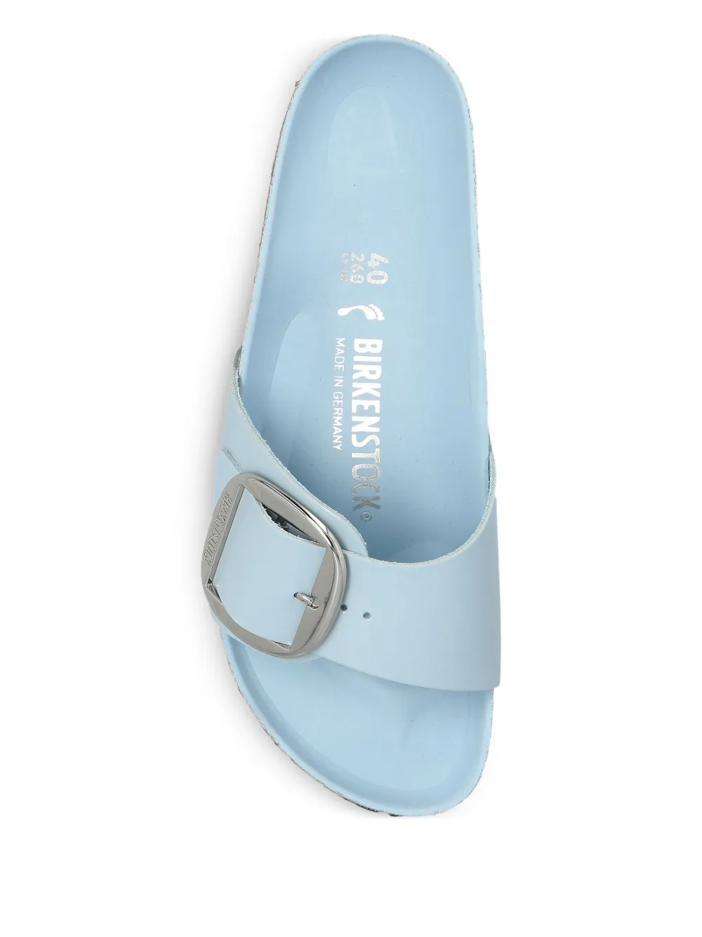 Сандалии из лакированной кожи с пряжкой BIRKENSTOCK, синий — фото 3