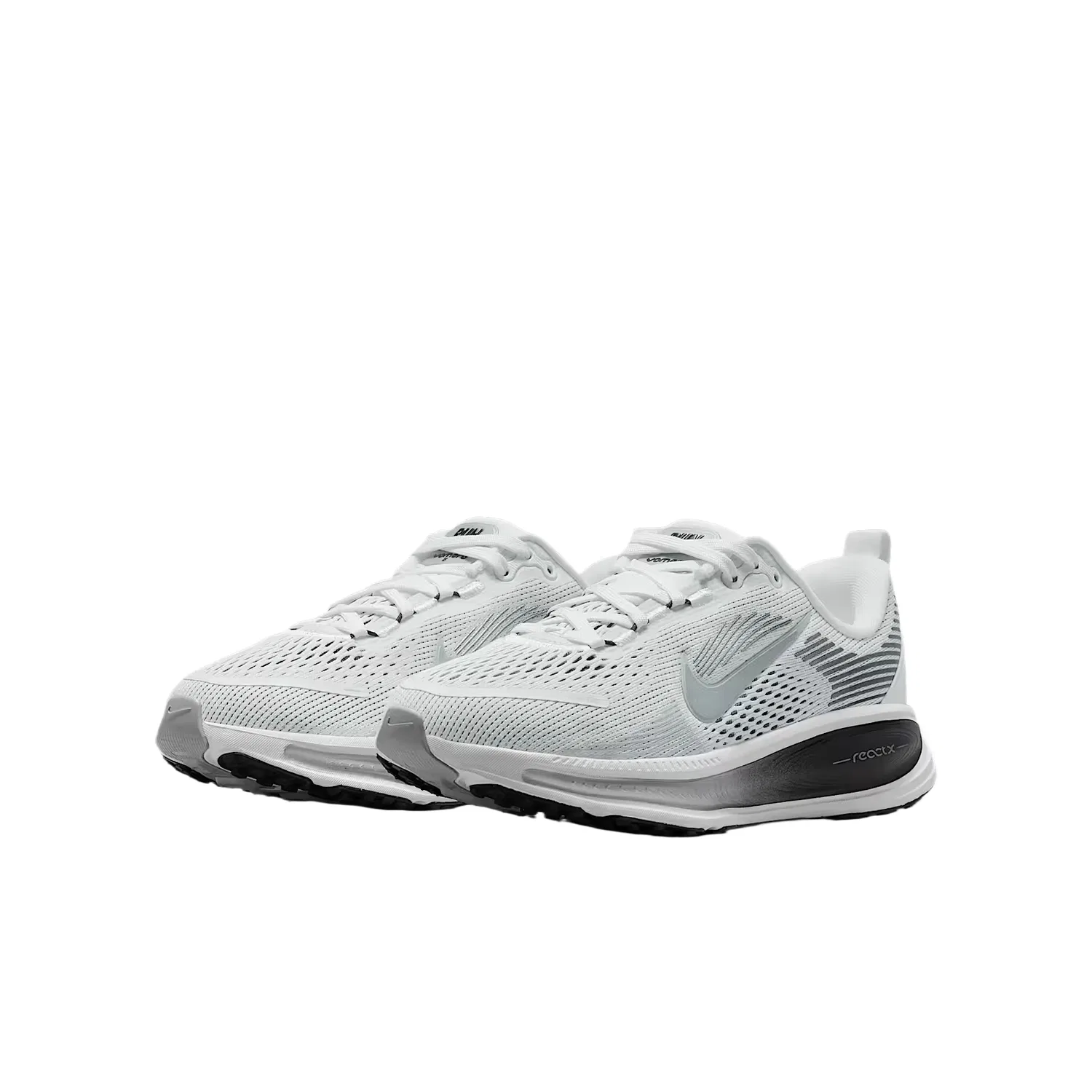 Кроссовки беговые Vomero 18 Rebound Breathable Low top Kids' Nike, Mountain White/Black/Ecru/Metallic Silver — фото 3