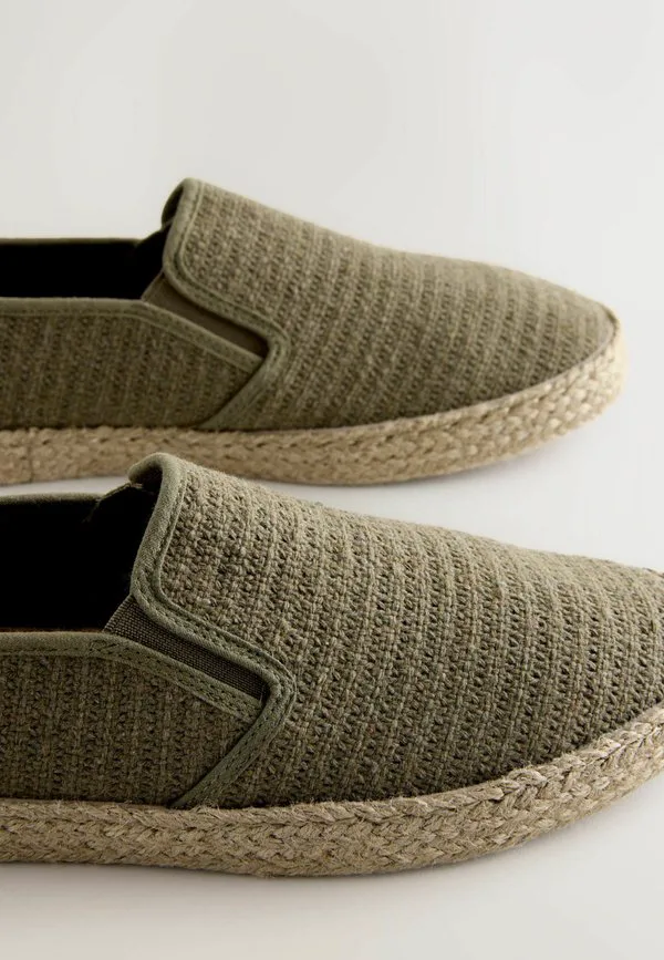 Текстурированные эспадрильи классического кроя Next, Khaki/Green — фото 3