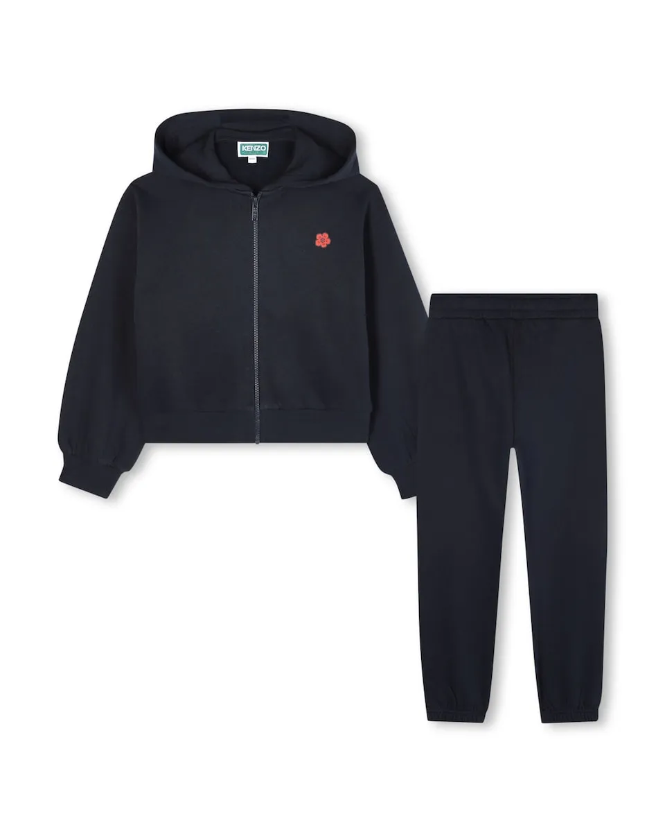 

Детский комплект из хлопка голубого цвета Kenzo Kids, темно-синий