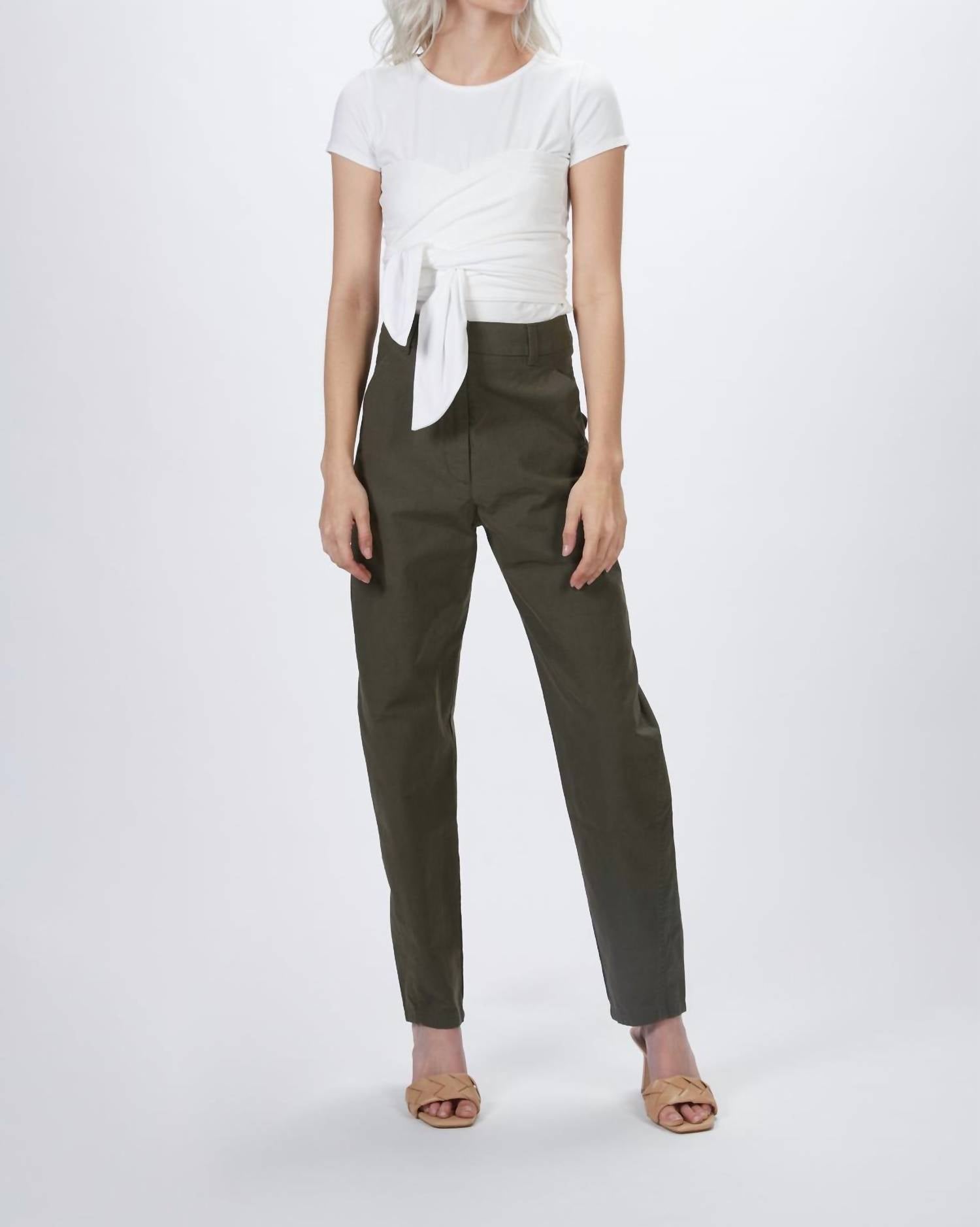 

Брюки Peggy High Waist в стиле милитари HUMANOID, цвет military