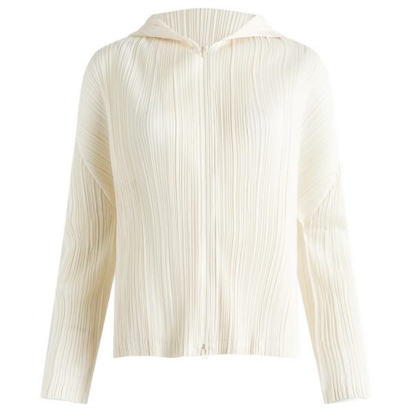

Толстовка с капюшоном Pleats Please Issey Miyake, белый