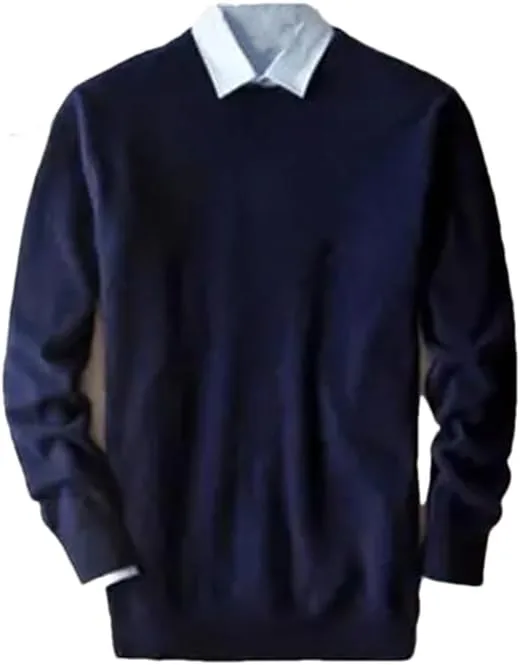 

Мужской пуловер из смеси кашемира и хлопка