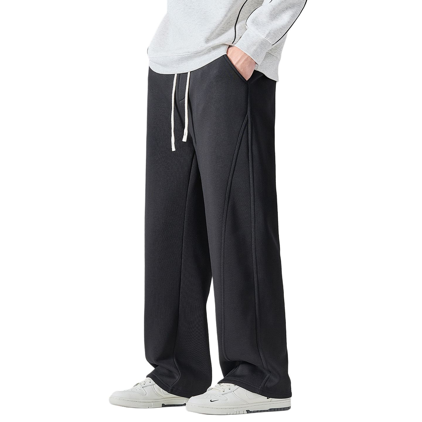 

Повседневные брюки Unisex Moderate Straight Fit Jeep, черный