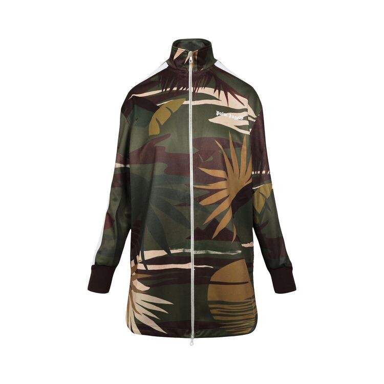 

Куртка Palm Angels Hawaiian Camo Long Track Jacket Military Green, зеленый