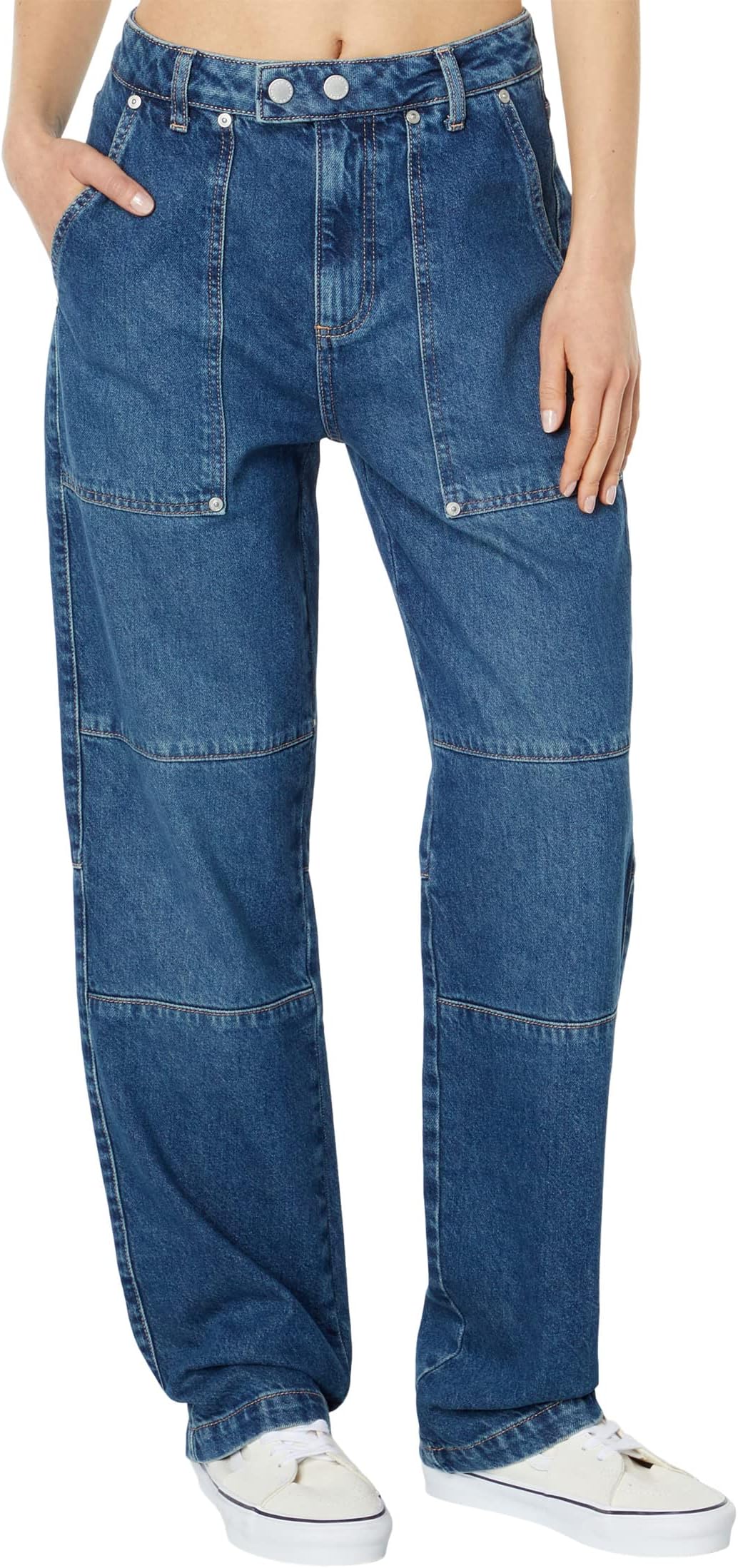 

Джинсы AG Jeans Clove Workwear Relaxed Vintage Straight in Mirage, цвет Mirage