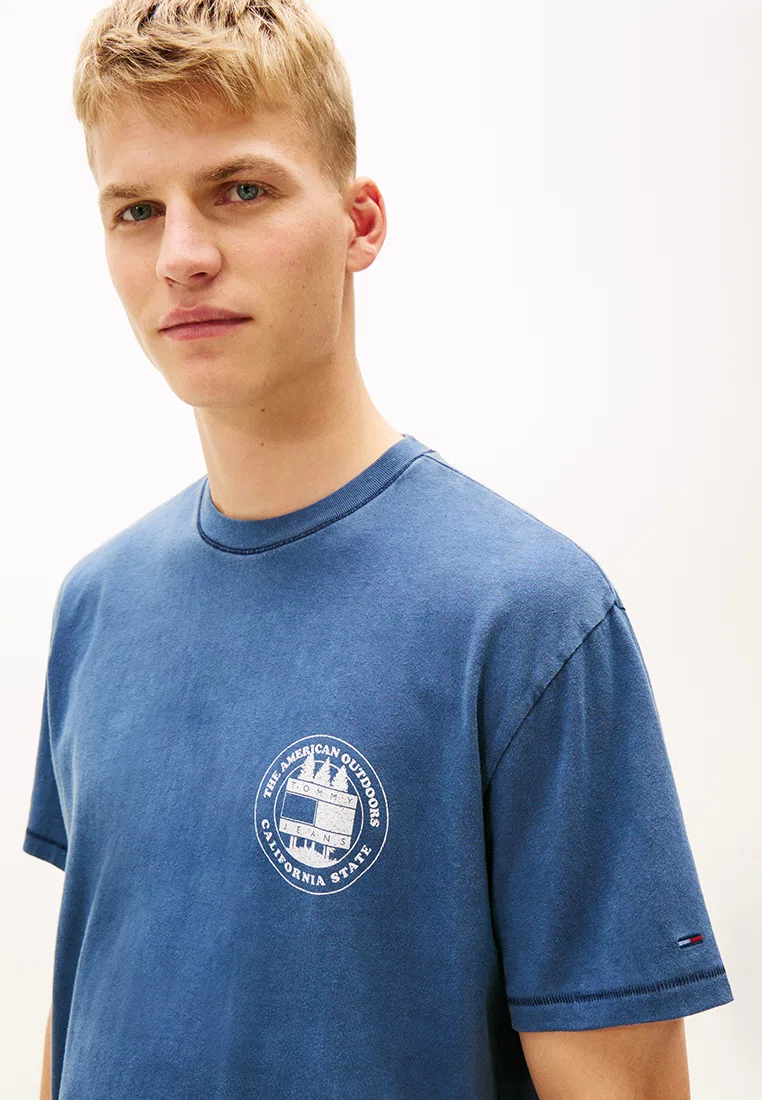 Футболка свободного кроя, Tommy Jeans Tommy Hilfiger, темно-синий — фото 3