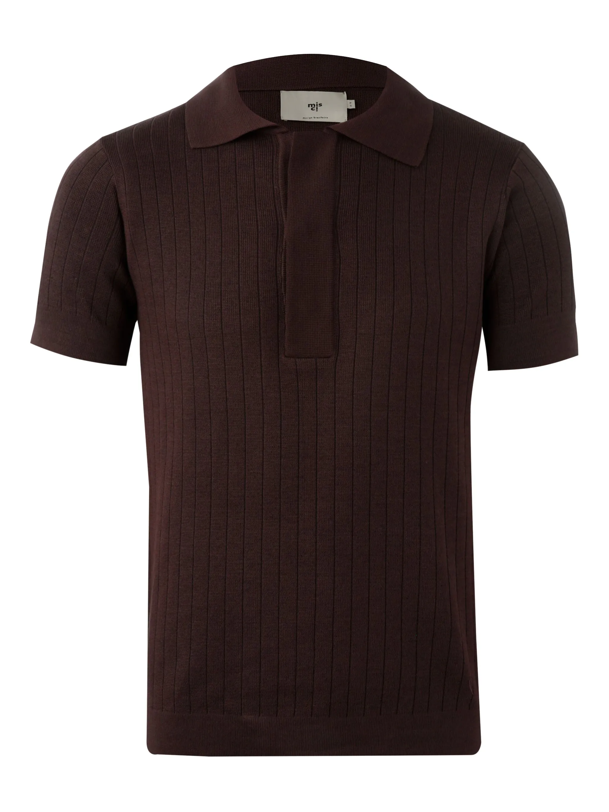 

Рубашка поло в рубчик Misci, коричневый