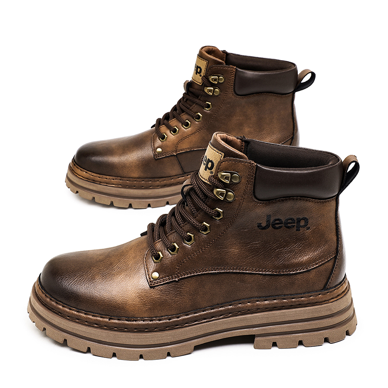 Jeep Ботинки Martin мужские Chestnut Brown Black — фото 4