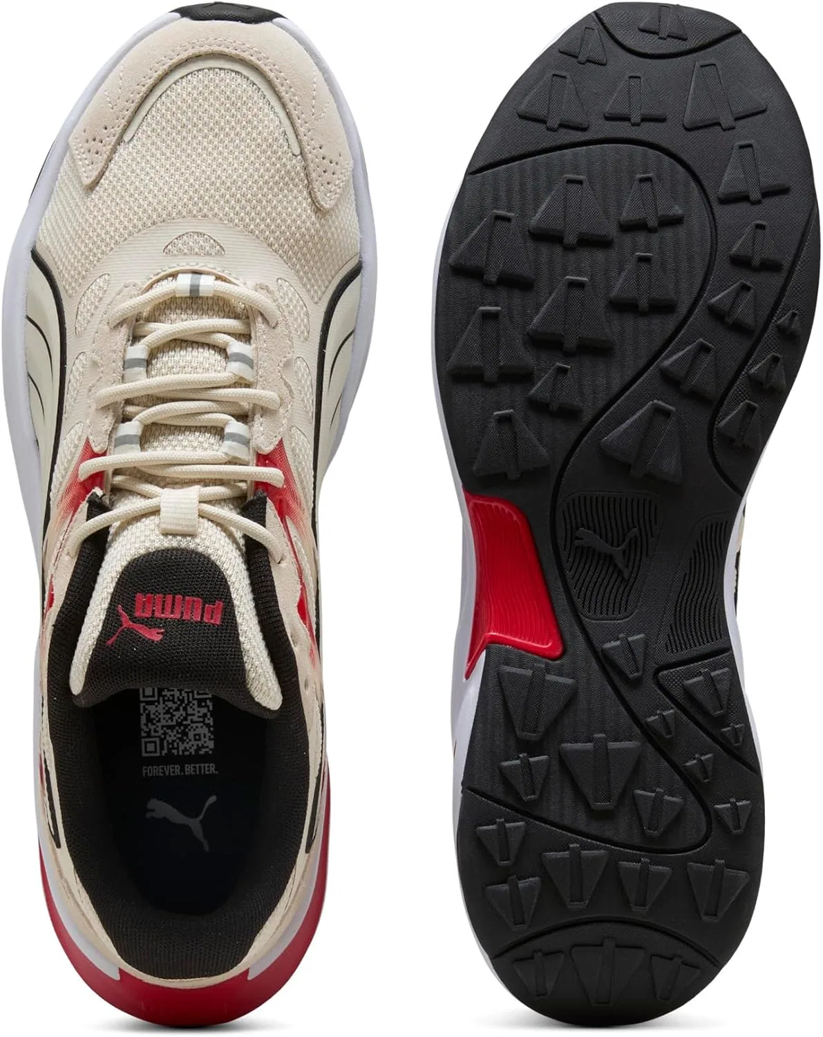 Кроссовки для бега PUMA Insphere, Alpine Snow-puma Black-candy Apple — фото 4