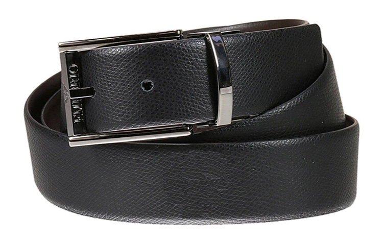 

EMPORIO ARMANI Кожаный ремень унисекс, черный, коричневый