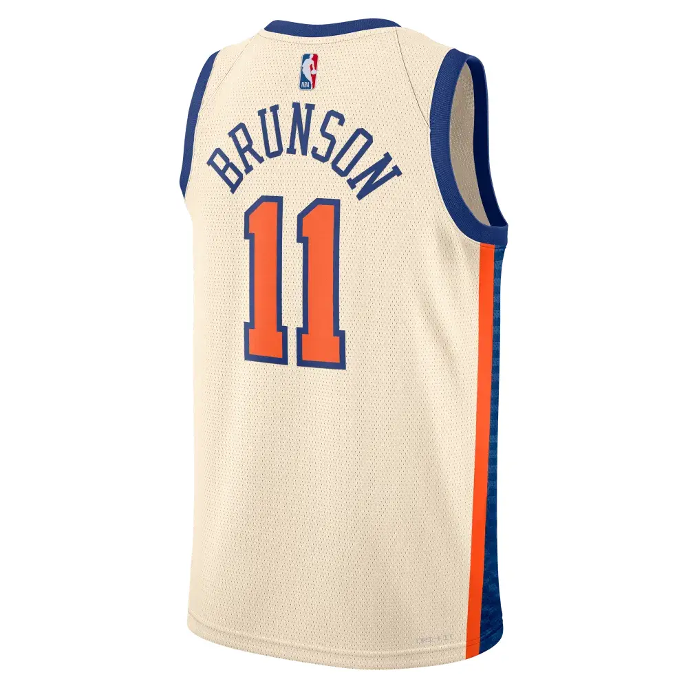 Детская баскетбольная форма New York Knicks City Edition Nike, коричневый — фото 3