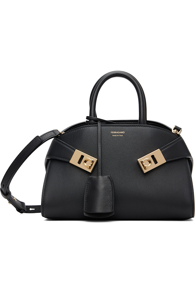 

Мини-рюкзак биколор Ferragamo, черный