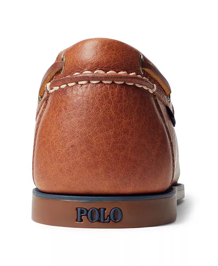 Туфли-лодочки Bienne из мятой кожи Polo Ralph Lauren, коричневый/бежевый — фото 3