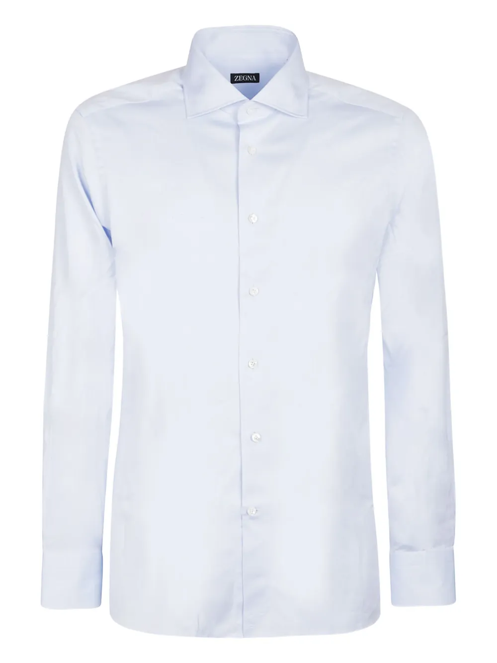 

Хлопковая рубашка на пуговицах Zegna, синий