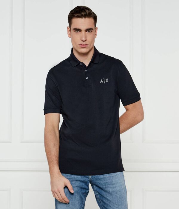 

Рубашка поло Regular fit Armani Exchange, синий