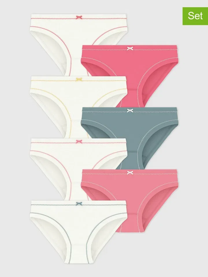 Слипы набор 7 штук, разноцветные, PETIT BATEAU, разноцветный