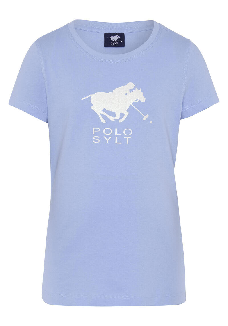 

Футболка с блестящим принтом этикеток POLO SYLT, цвет blau