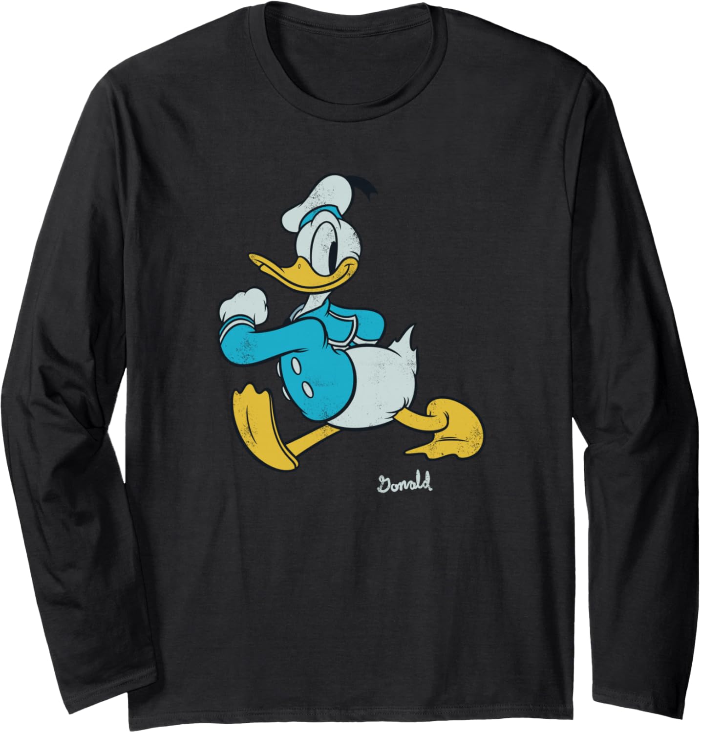 

Футболка с длинными рукавами Disney Mickey and Friends Classic Donald Duck, черная
