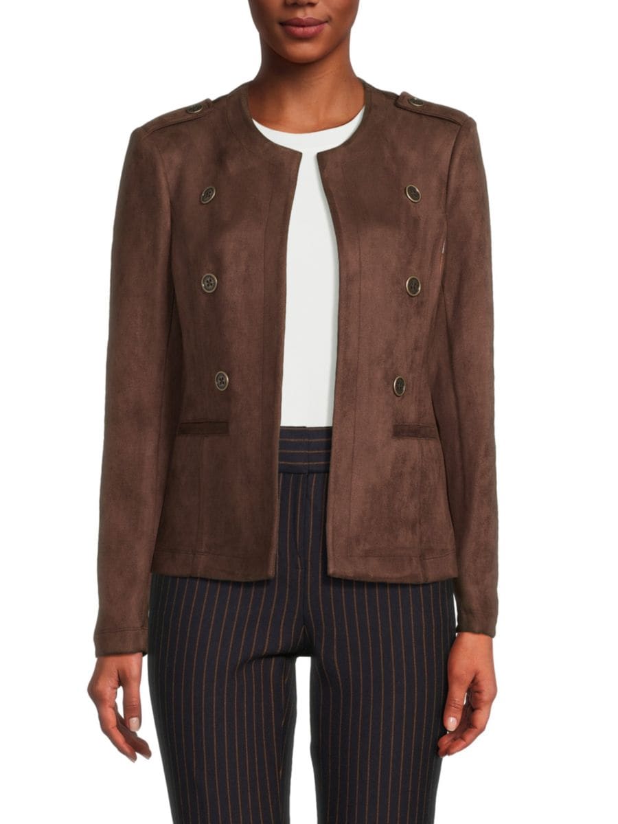 

Куртка без воротника с открытым передом Tommy Hilfiger, цвет Chicory