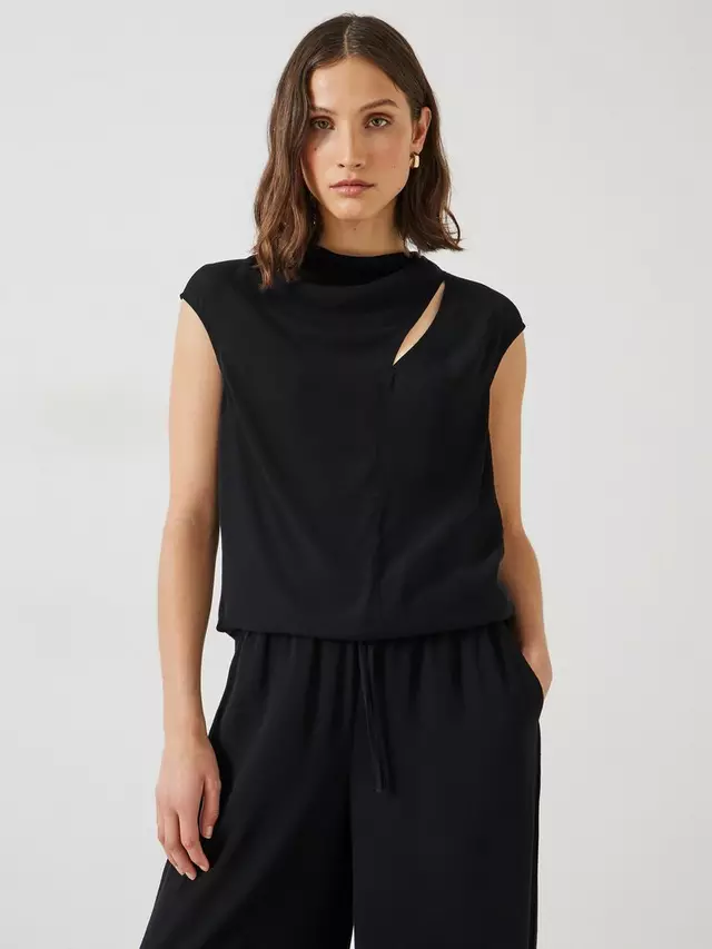

Топ HUSH Sienna Cut Out Detail, черный
