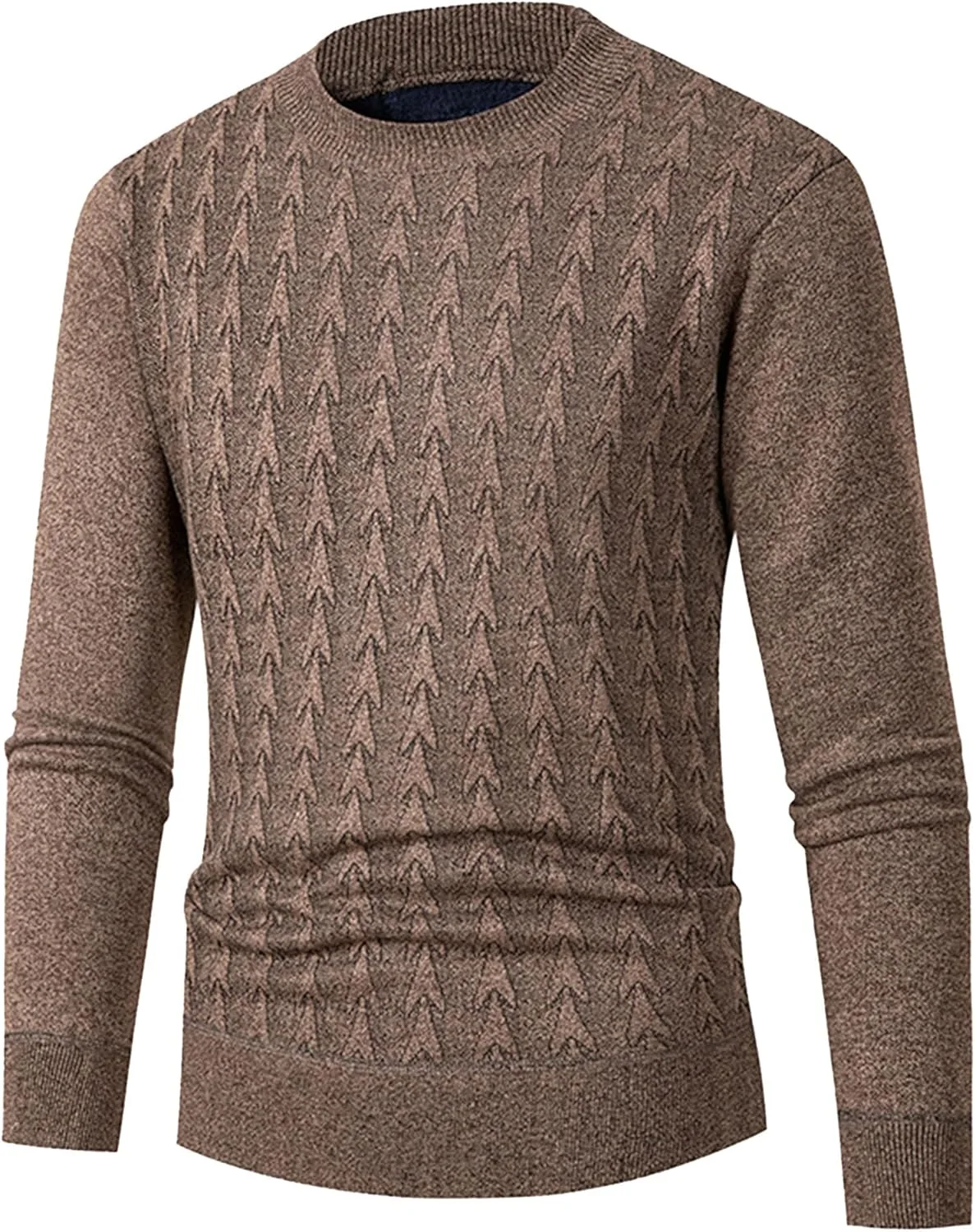 

Мужской вязаный свитер с узором "стрелы" SWJGLITTR