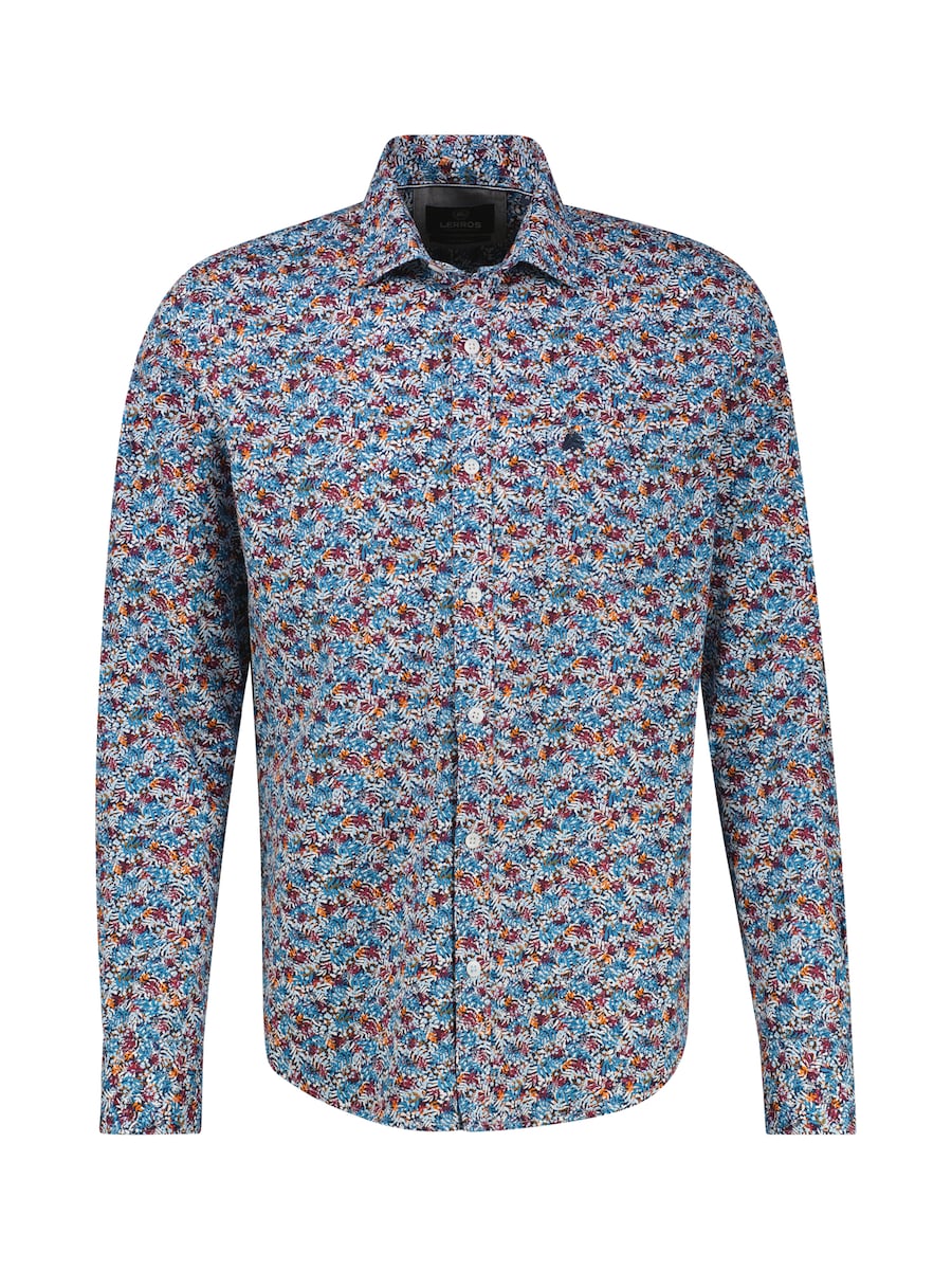 

Рубашка на пуговицах классического кроя LERROS, синий/голубой