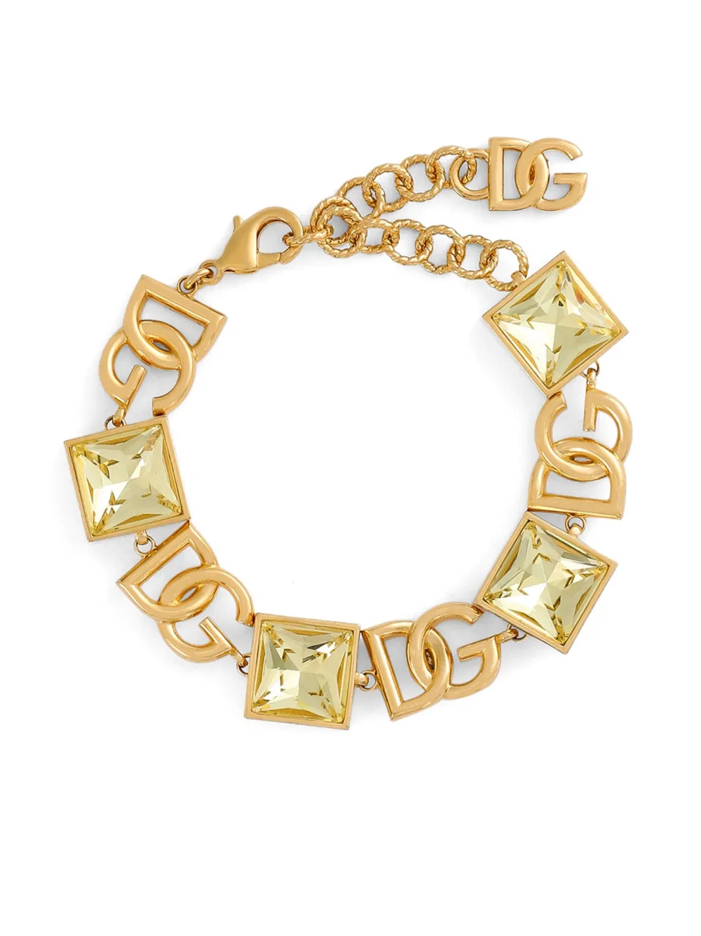 

Браслет с бусинами и логотипом DOLCE & GABBANA, золотой