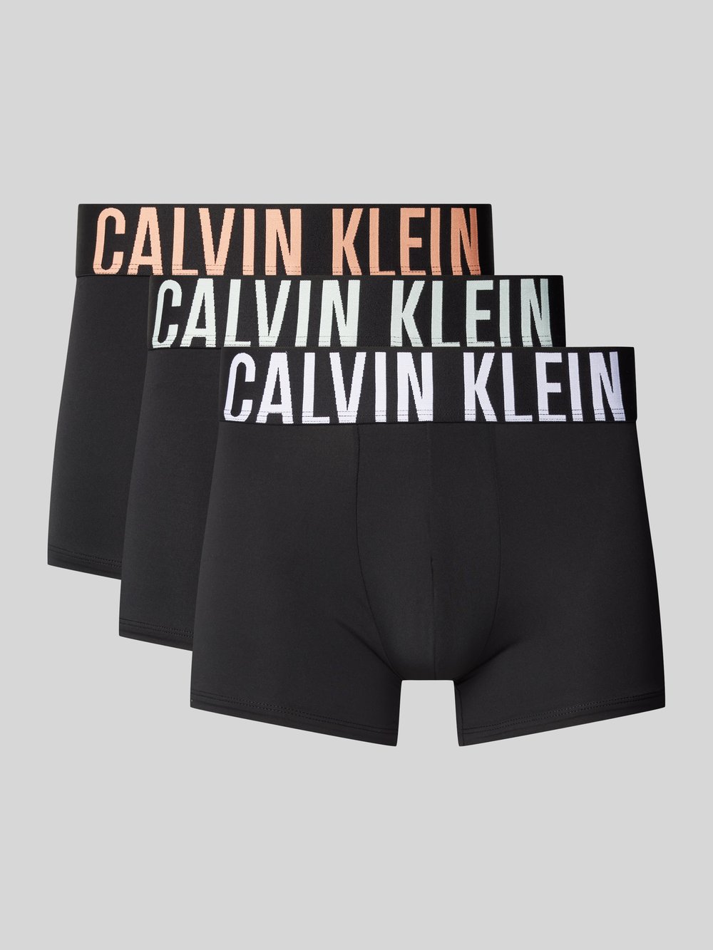

Трусы-боксеры с эластичным поясом и этикеткой в ​​упаковке 3 шт Calvin Klein Underwear, черный