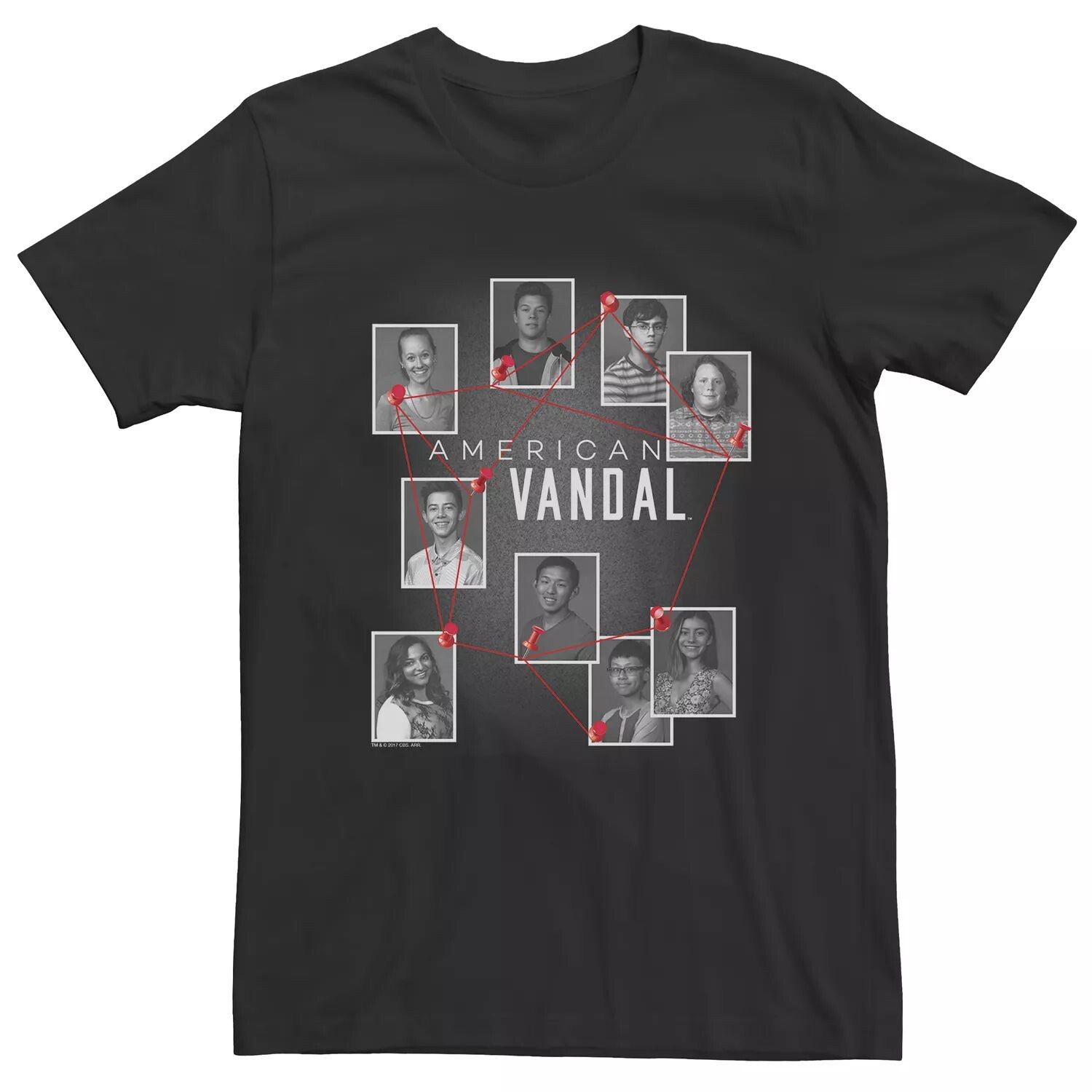 

Мужская футболка American Vandal Investigation Squad Licensed Character
