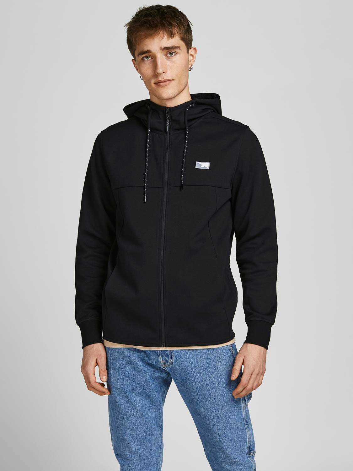 

Толстовка Jack & Jones JCOAIR SWEAT ZIP HOOD NOOS., черный