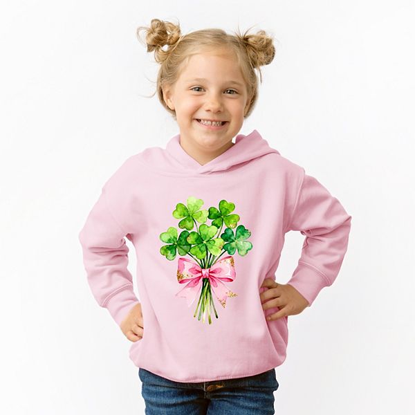 Толстовка с капюшоном Clover watercolor bouquet The Juniper Shop, White — фото 3