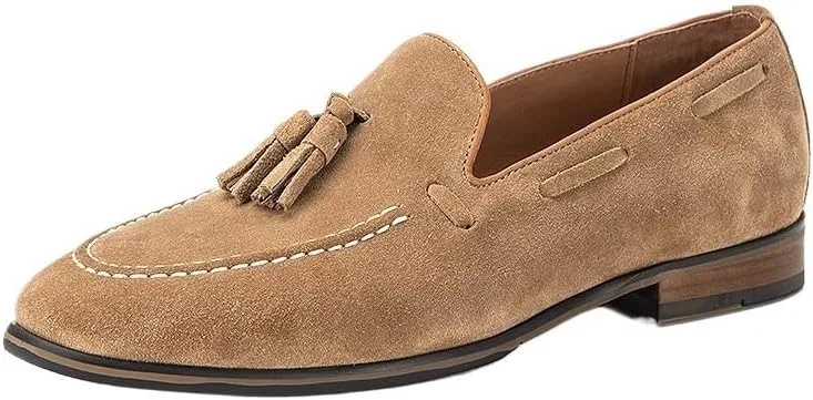 Мокасины замшевые Loafers, бежевый UOPYNE