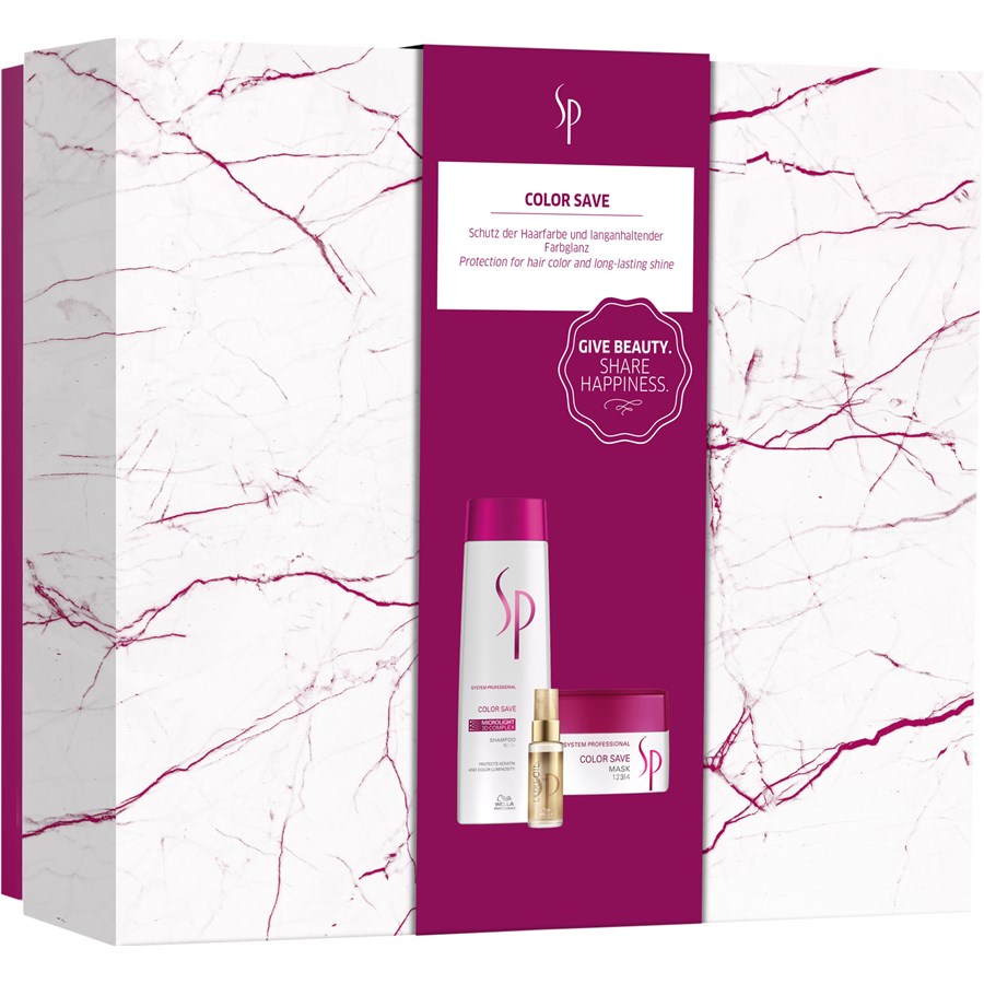 

Шампунь Wella Color Save Shampoo, Shampoo 250 ml + Mask 200 ml + Luxe Oil Elixir 30 ml / 1 Stk.