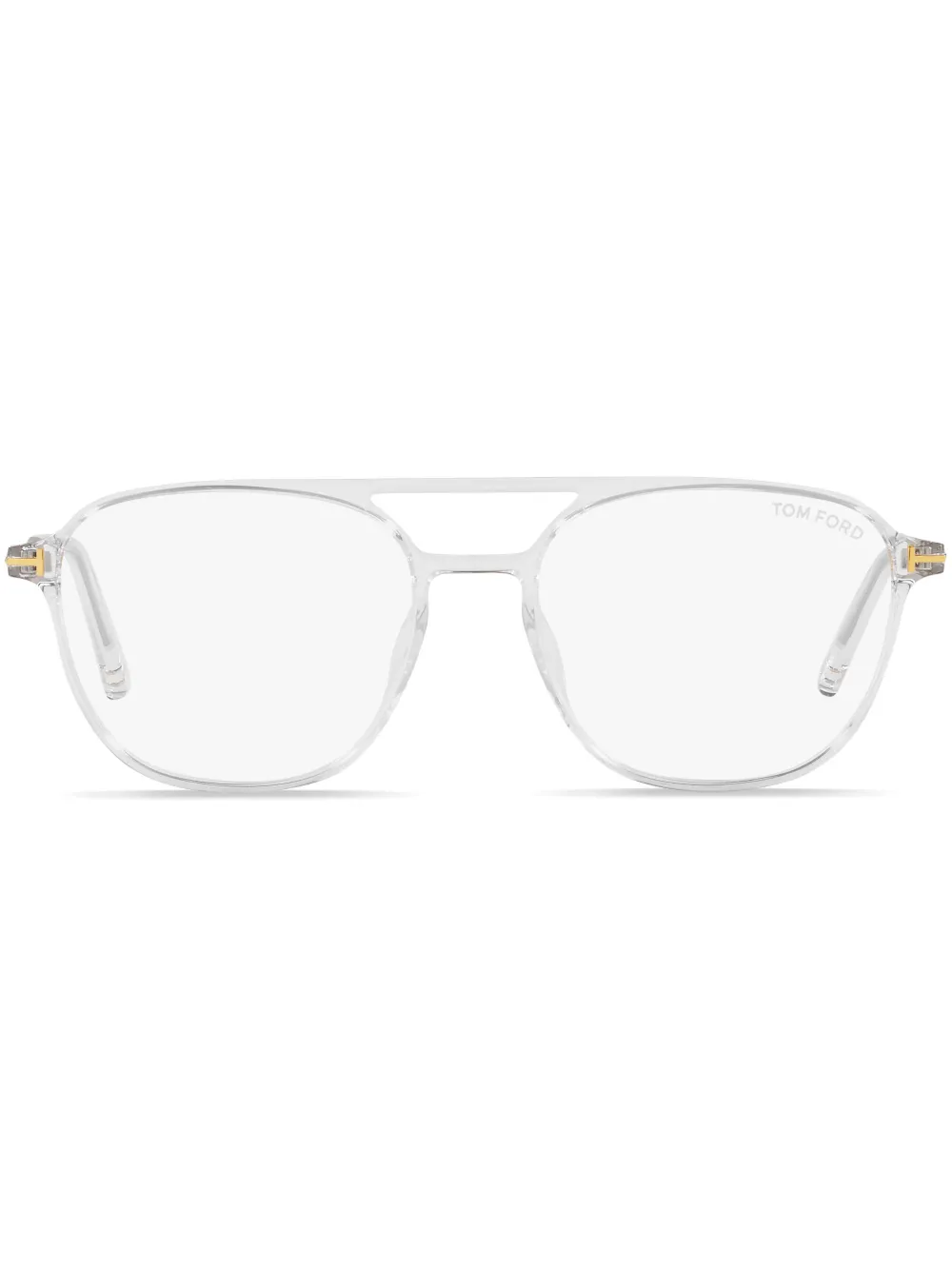 

Очки-пилоты в прозрачной оправе TOM FORD Eyewear, нейтральный