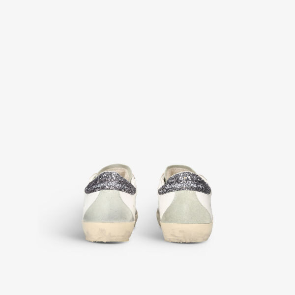 Женские суперзвездные кожаные низкие кроссовки Golden Goose, белый — фото 4