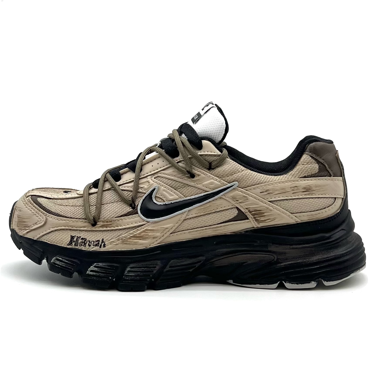 

Nike Кроссовки Casual Unisex Brown с амортизацией Initiator, устойчивые к истиранию, дышащие, низкие, для города, поездок на работу и бега