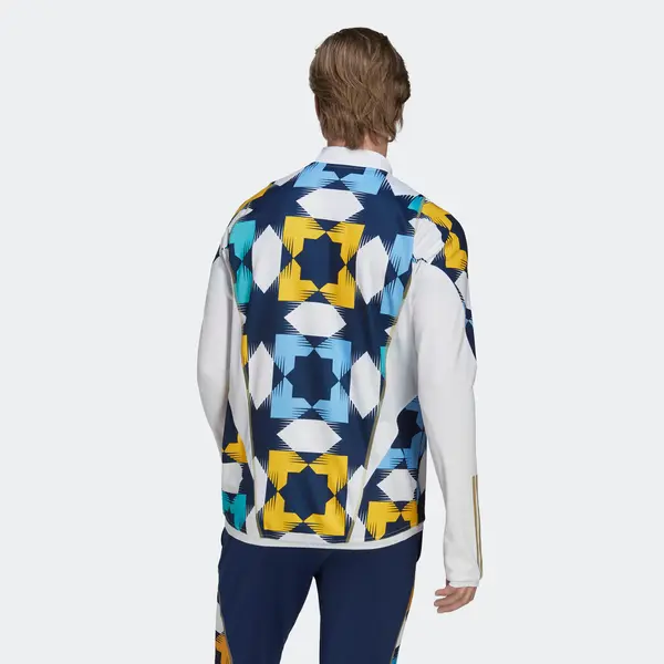 Рубашка алжирские тренировочные топы Adidas, белый — фото 3