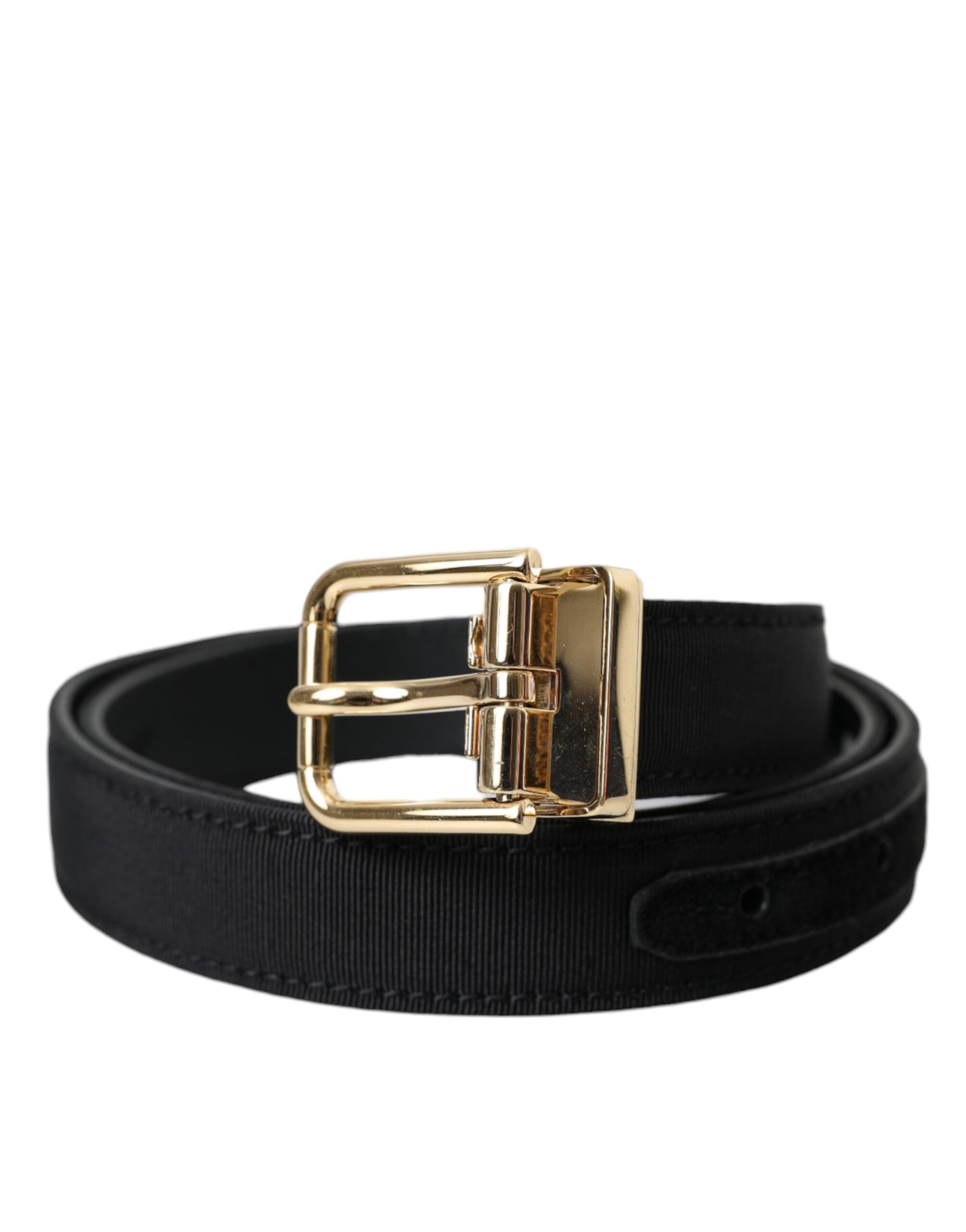 

Черный ремень Gros Grain Gold Metal Buckle для мужчин Dolce & Gabbana