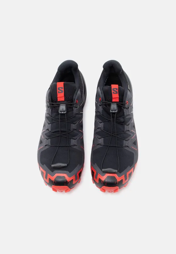 Кроссовки для трейлраннинга speedcross 6 gtx Salomon, Black/Fiery Red/Almond Milk — фото 4