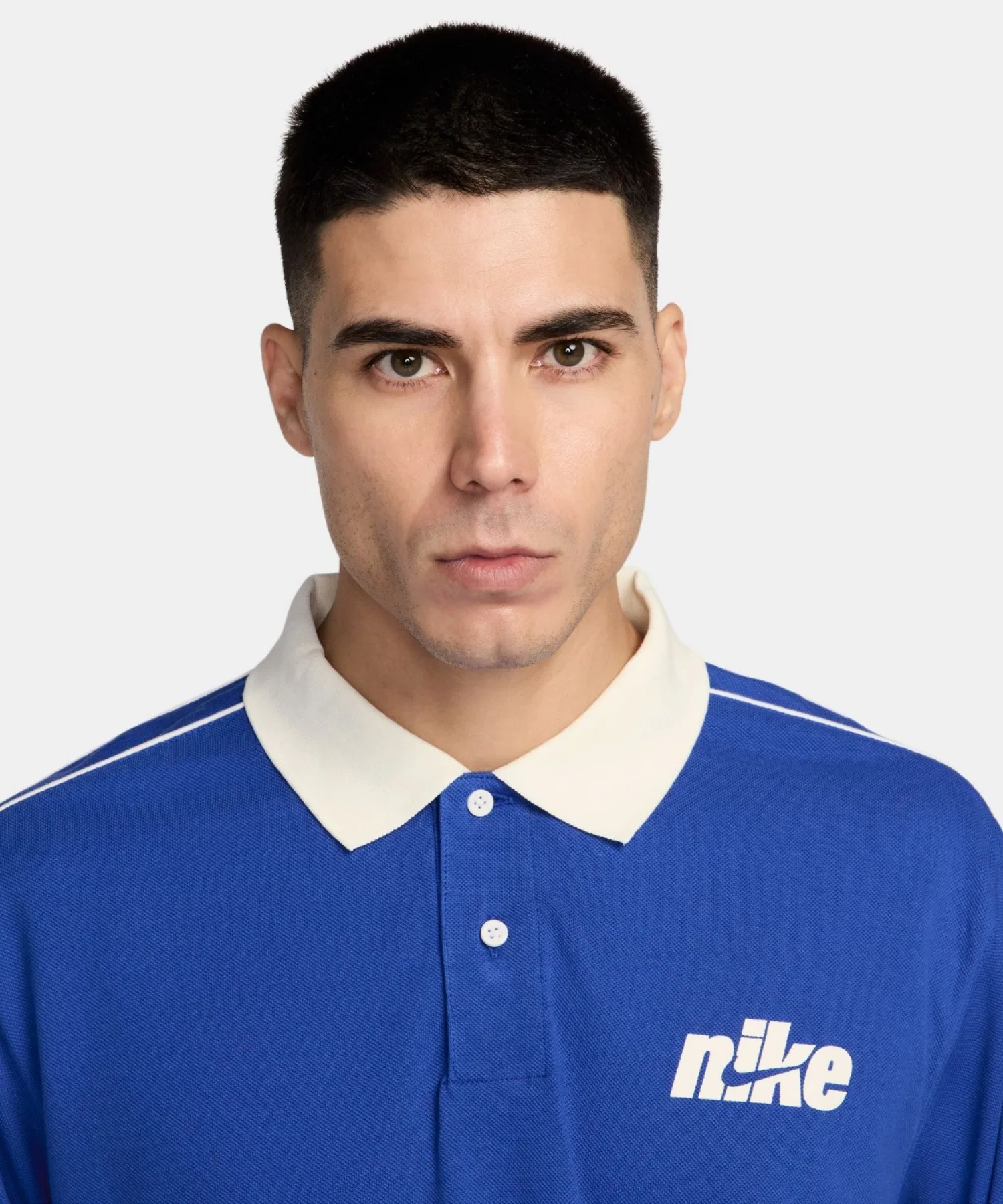 Мужская футболка-поло Nike Sportswear Club с коротким рукавом, увеличенного размера, IF0724-480, цвет Game Royal. — фото 3