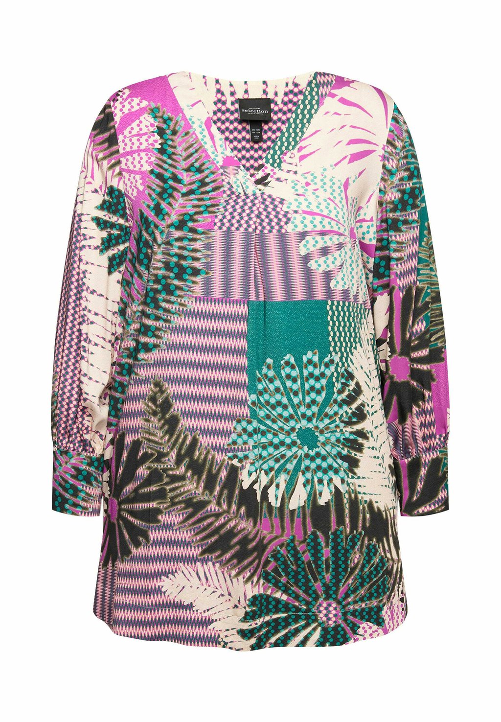 

Блуза FLORAL Ulla Popken, зеленый