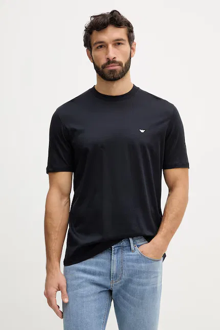 Футболка из лиоцелла Emporio Armani, синий