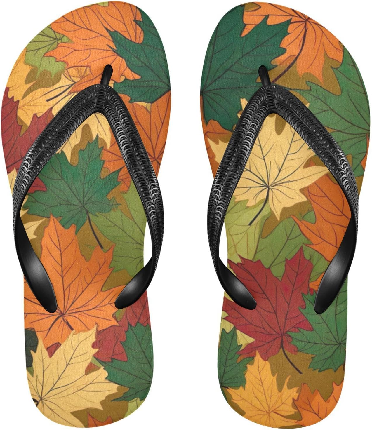 

Листья клена Осень Летние пляжные шлепанцы для женщин и мужчин, душевые тапочки Kfbe, Maple Leaves