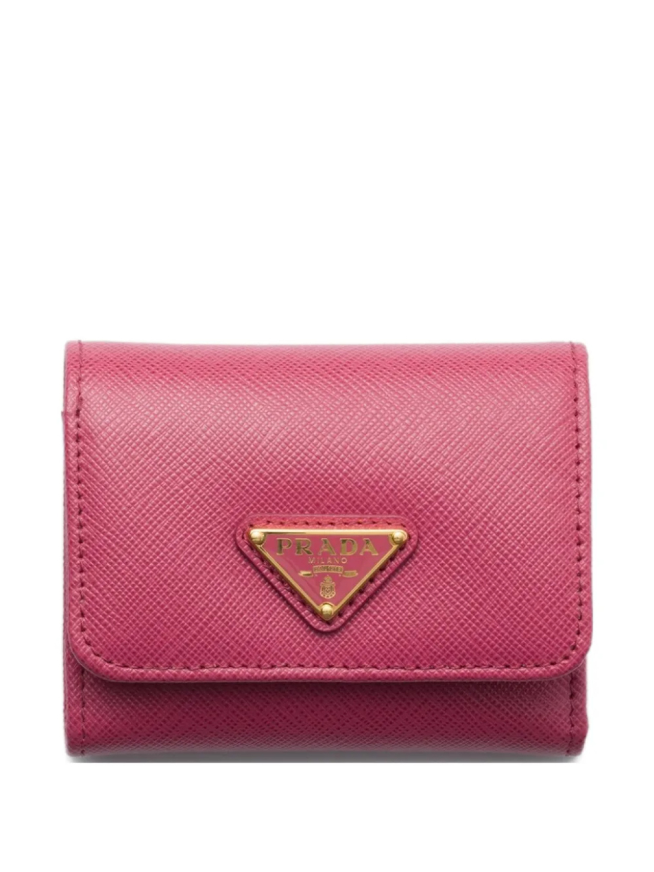 

Prada маленький кошелек из сафьяновой кожи, розовый