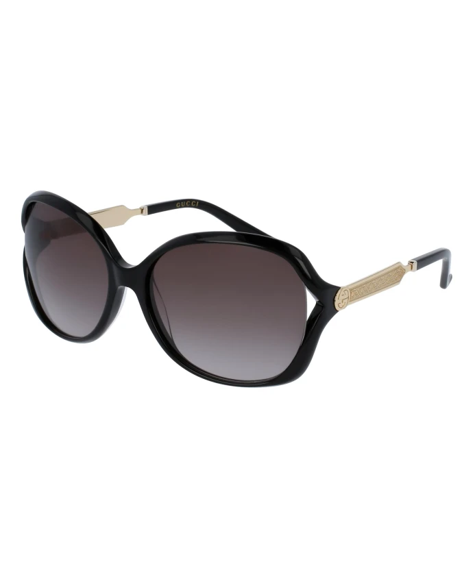 

Круглые солнцезащитные очки Gucci, черный