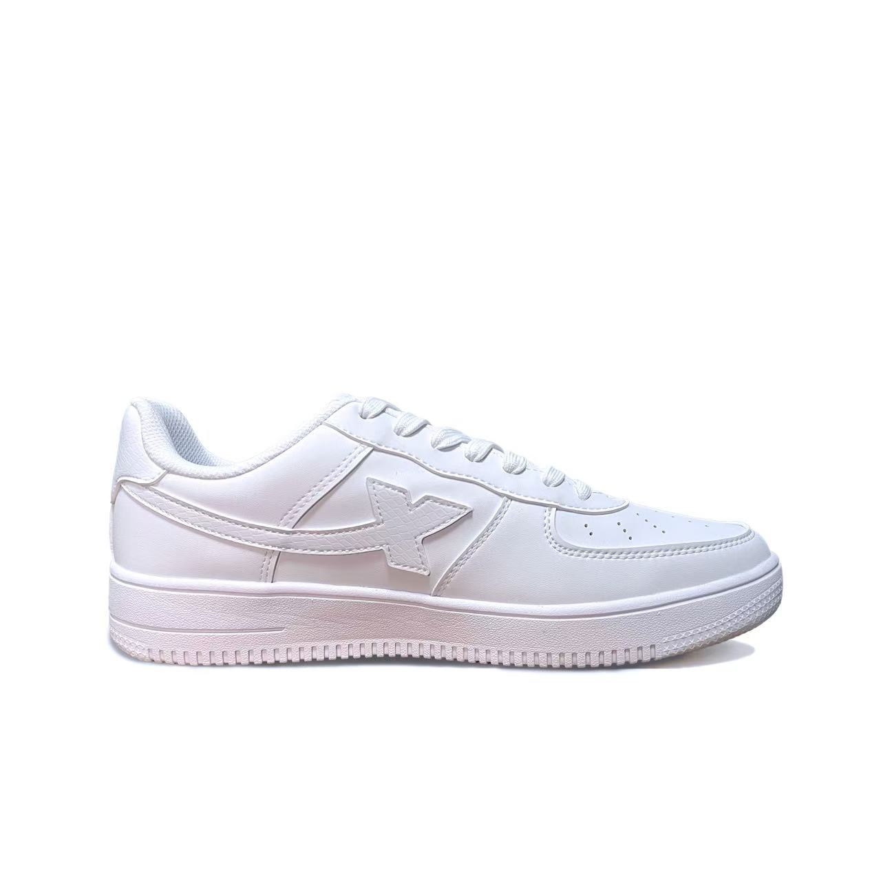 XTEP Кроссовки для скейтбординга мужские low top white с технологией air force one, амортизацией, устойчивостью к истиранию и дышащие — фото 3