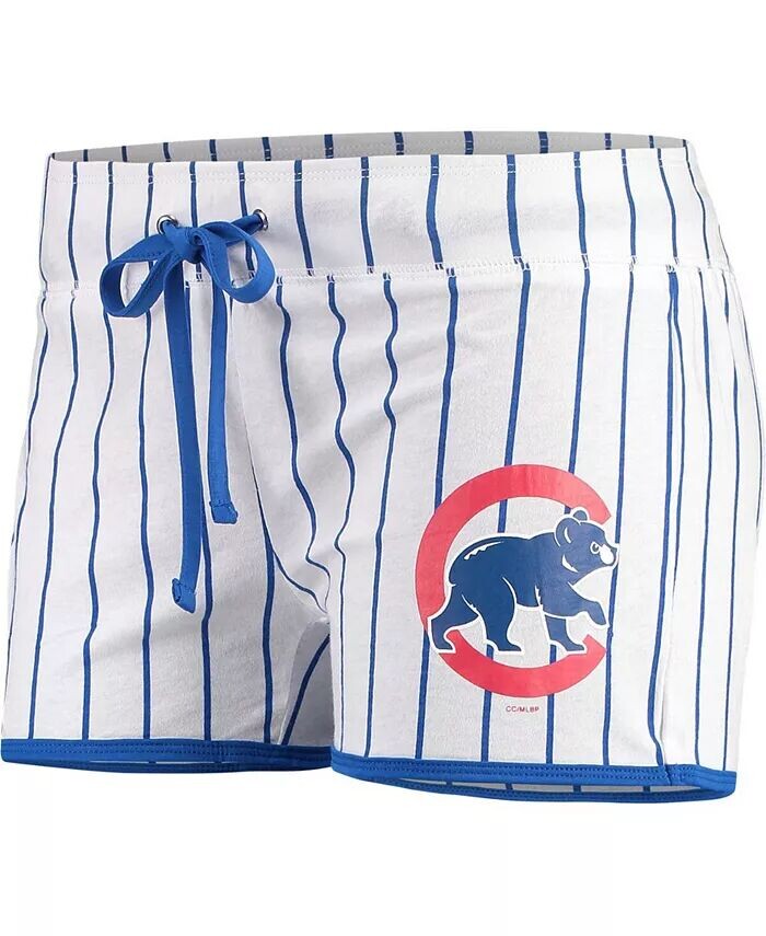 

Женские белые шорты для сна Royal Chicago Cubs Vigor Concepts Sport